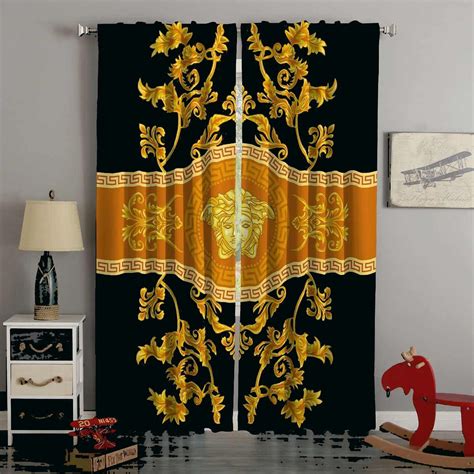 bedroom versace curtains|versace curtains for living room.